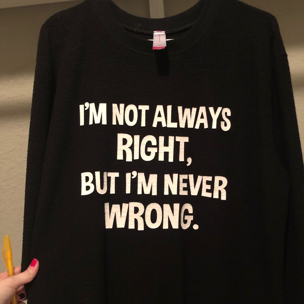 Funny black soft sweater